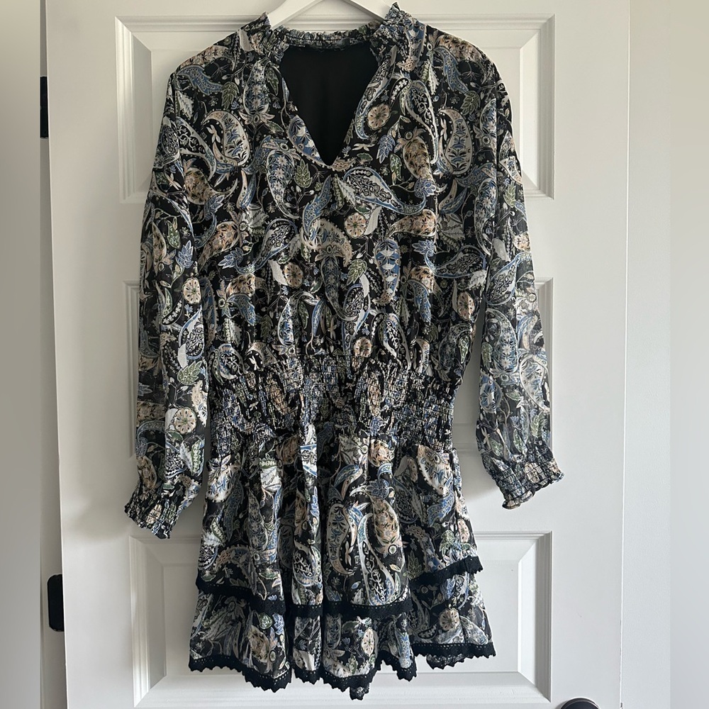 NWOT Central Park West Paisley Mini Dress